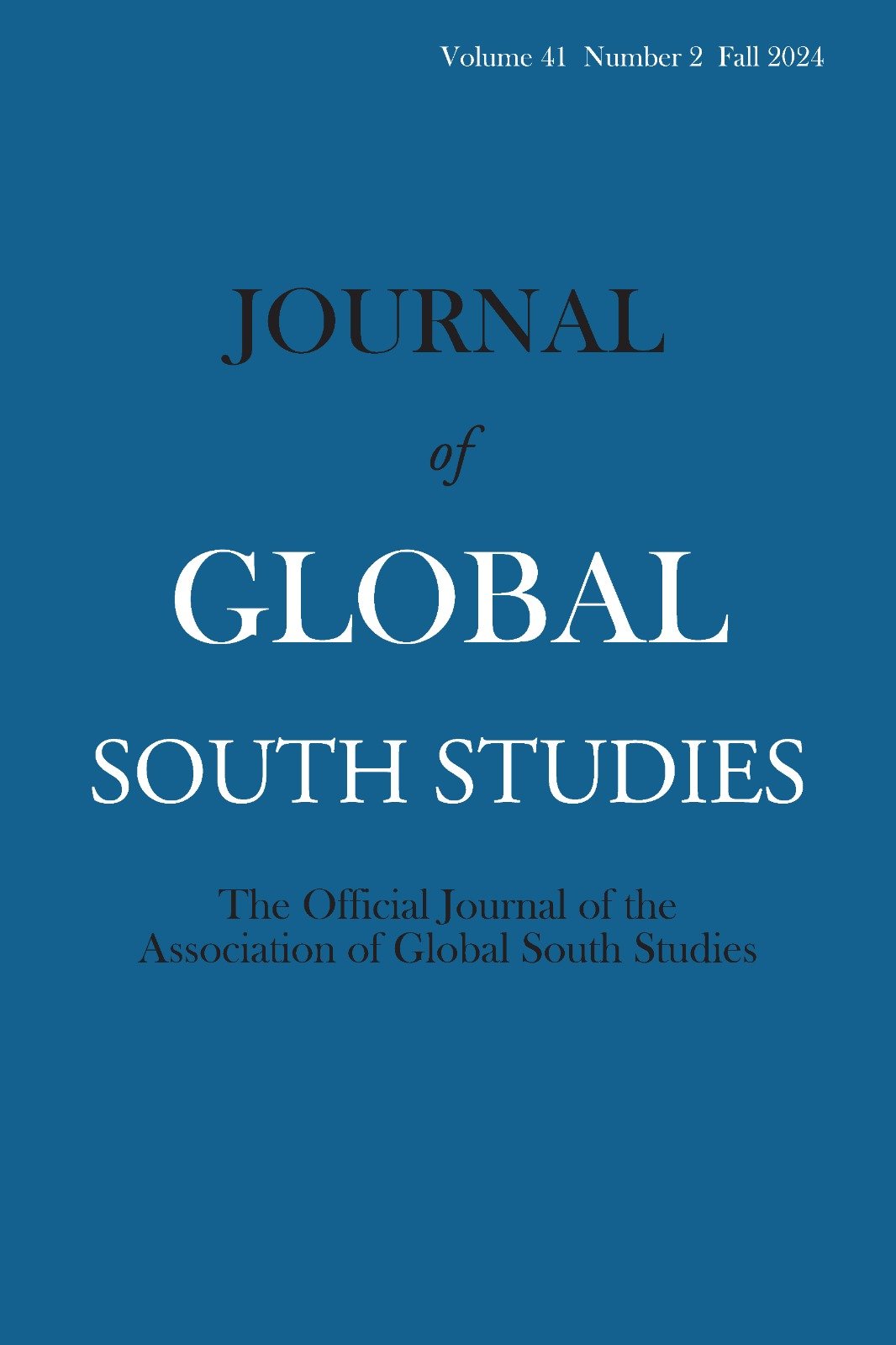 JournalGlobalSouthStudies